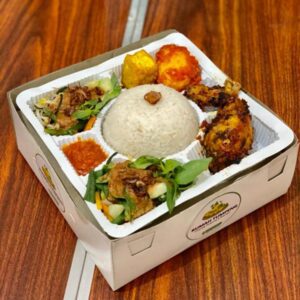 nasi kotak pecel madiun