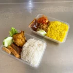 Nasi Kuning Kotak Styrofoam Sekat Enak dan Lezat
