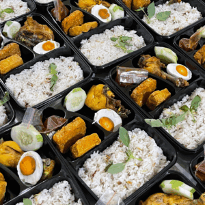 Nasi Liwet Telur Asin Bento