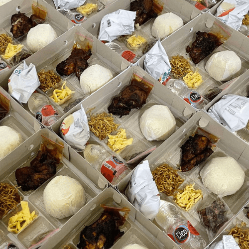 Nasi Box Full Basic Ayam Bakar