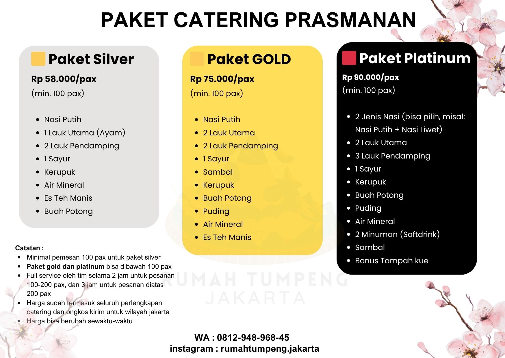 daftar harga prasmanan daftar harga prasmanan